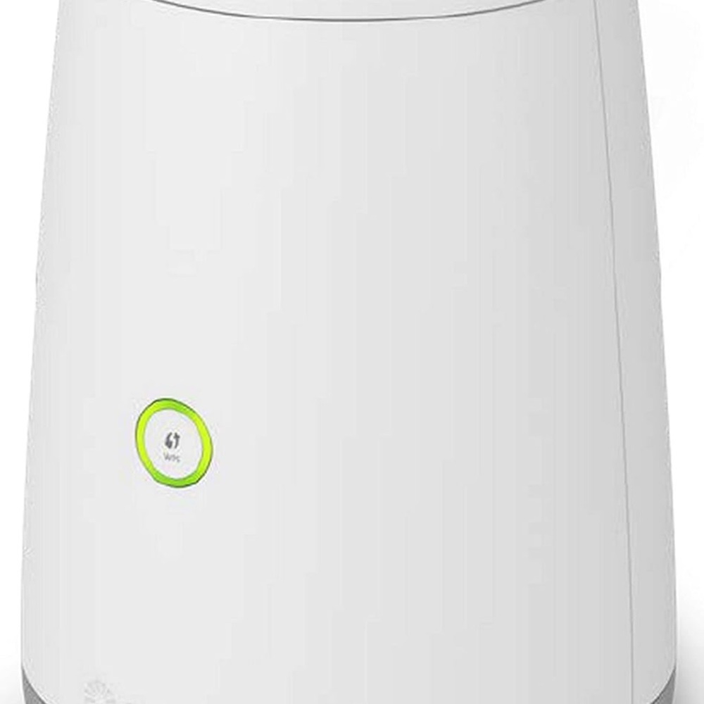 White Air Purifier with Green Accent